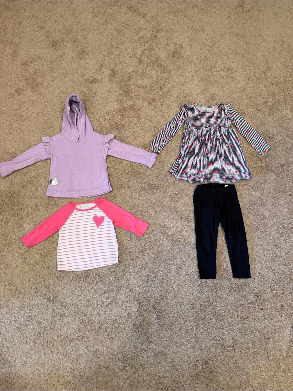 Girls 3T Mix & Match Top and Legging Set